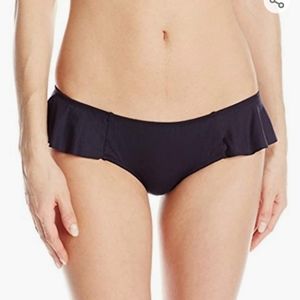 NWT Revolve Eberjey black ruffle swim bottoms